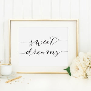 Plakát "Sweet dreams" Plakát - "Sweet dreams" bez rámu