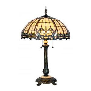 Tiffany stolní lampa Hedvábná stezka (Ø 50*80 cm výška)