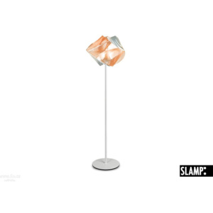 Slamp Gemmy prisma floor, stojací lampa z lentiflexu, ambra, 1x75W, výška 170cm