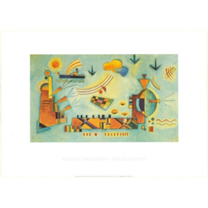 Obraz, Reprodukce - Mírný postup, Kandinsky, (80 x 60 cm)