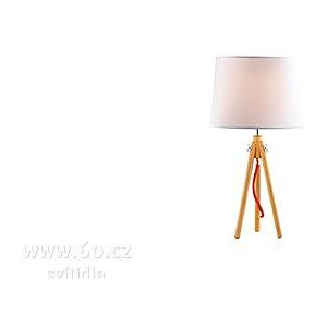 Ideal Lux York TL1 small, stolní dřevěná lampa s textilním širmem, 1x70W, výška 46cm ide 89782