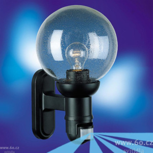 Steinel L560S, nástěnná lampa se senzorem, 1x60W, černá, IP44