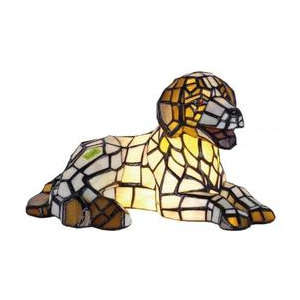 MAXI Tiffany dekorativní osvětlení Štěnátko (17*31 cm)