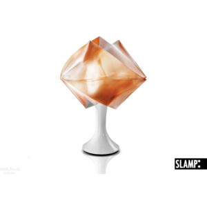 Slamp Gemmy prisma table color, stolní lampa z lentiflexu, ambra, 1x40W, výška 33cm