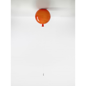 Brokis Memory, stropní svítící balonek z oranžového skla, 1x15W, prům. 25cm