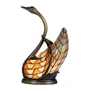 Tifany dekorativní osvětlení Krásná labuť (45*30 cm)