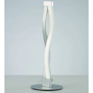 Mantra Sáhara, stolní LED lampička, 6W LED, kombinace stříbrné a chromu, výška 42cm