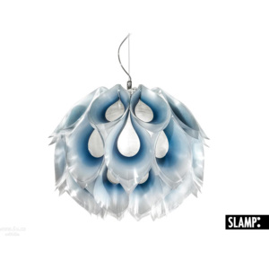 Slamp Flora small, závěsná exotická rostlina s modrými lístky, 1x20W, prům. 36cm