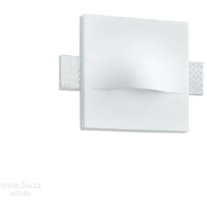 Traddel Gypsum 60910, bezrámečkové sádrové zapuštěné svítidlo do stěny, 1x1W LED s teple bílou barvou světla, 16x16cm tra 60910W