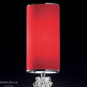 Axolight Subzero, červená designová nástěnka s českým křišťálem, 1x9W úsporné, výška 41cm
