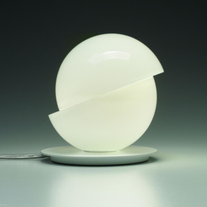 Axolight Aibu, stolní designová lampička z ručně foukaného skla, 2,5W LED, šířka 12,5cm