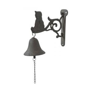 Nástěnný zvonek s dekorem kočičky (22*10*20 cm)