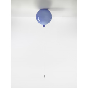 Brokis Memory, stropní svítící balonek z modrého skla, 1x15W, prům. 25cm