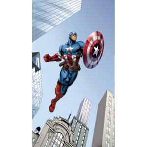 Dekorační fotozávěs Captain America FCPL6127, rozměry 140 x 245 cm