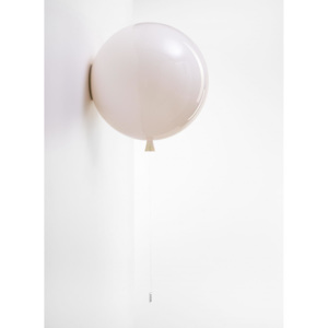 Brokis Memory, nástěnný svítící balonek ze světle růžového skla, 1x15W, prům. 40cm