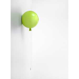 Brokis Memory, nástěnný svítící balonek ze zeleného skla, 1x15W, prům. 25cm