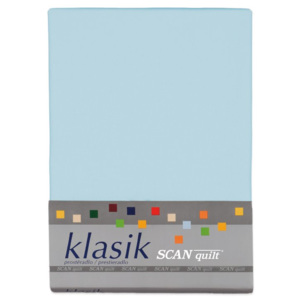 Bavlněné prostěradlo KLASIK sv. modrá 245 x 260 cm
