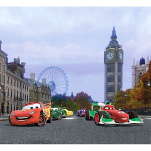 Dekorační foto závěs Cars a závod FCCXL-6312, rozměry 180 x 160 cm