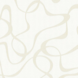 Vliesové tapety Belcanto - abstraktní vzor smetanový na bílém podkladu - SLEVA