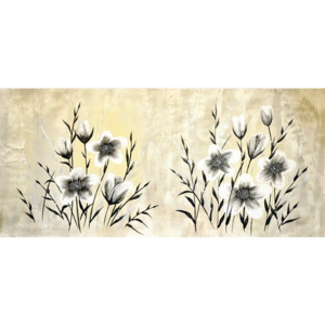 Obraz na plátně květy V. 55x120cm