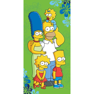 Jerry Fabrics Osuška licenční 70x140 Simpsons Family 2016