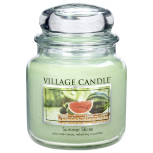Village Candle Village Candle vonná svíčka ve skle Letní pohoda - Summer Slices 16 oz - Výprodej