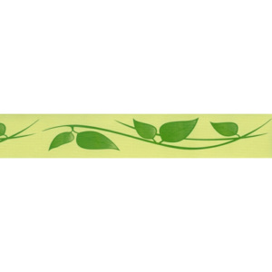 Samolepící bordura Zelené listy SB02-406, rozměry 5 cm x 10 m