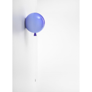 Brokis Memory, nástěnný svítící balonek z modrého skla, 1x15W, prům. 25cm