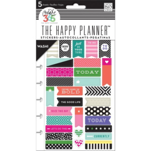 Washi aršík do Happy Planner 5 ks