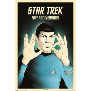 Plakát, Obraz - Star Trek - Spock 5-0 50th Anniversary, (61 x 91,5 cm)