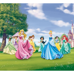 Dekorační foto závěs Princezny na louce FCSXXL7017, rozměry 280 x 245 cm