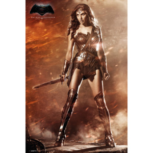 Plakát, Obraz - Batman vs. Superman: Úsvit spravedlnosti - Wonder Woman, (61 x 91,5 cm)