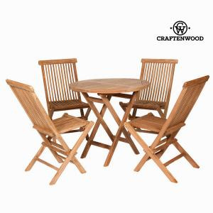 Stolek se 4 židlemi by craften wood