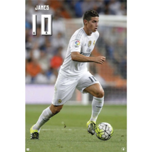Plakát, Obraz - Real Madrid 2015/2016 - James accion, (61 x 91,5 cm)