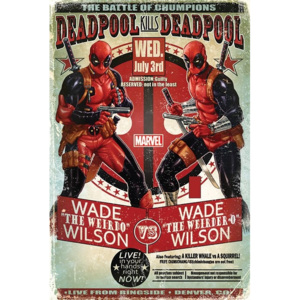 Plakát, Obraz - Deadpool - Wade vs Wade, (61 x 91,5 cm)