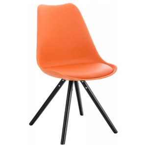 DMQ Jídelní židle Damian III., oranžová (Černá)