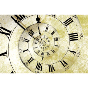 Vliesová fototapeta Dimex Spirálové hodiny XL-472 | 330x220 cm