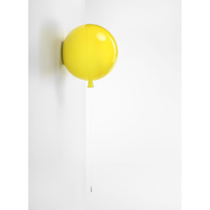 Brokis Memory, nástěnný svítící balonek ze žlutého skla, 1x15W, prům. 30cm