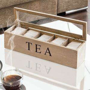 Retro dřevěná krabička na Čaj