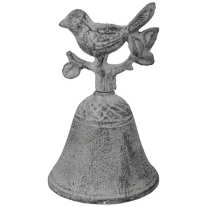 Litinový zvonek s ptáčkem, Esschert design - Esschert Design