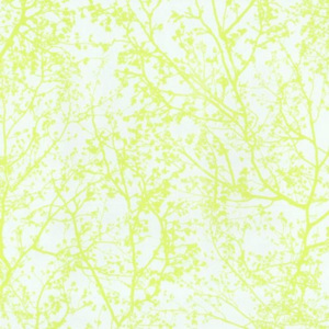 Vliesové tapety na zeď Graphics Alive - větve stromů neonově zelené - SLEVA