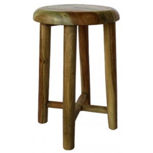 Industrial style, Dřevěná barová židle 46x30cm (1234)