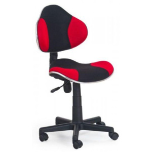 Halmar Dětská židle Flash barva černá/červená