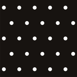 Tapeta Dots Black/White 5 cm