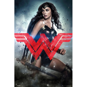 Plakát, Obraz - Batman vs. Superman: Úsvit spravedlnosti - Wonder Woman Solo, (61 x 91,5 cm)