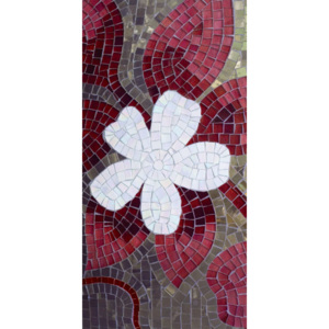 Vliesová fototapeta Dimex Červená mozaika S-169 | 110x220 cm