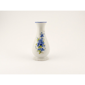 Bohemia Porcelán MZ 1810 Váza reliéfní 16, 5 cm, pomněnky, český porcelán Stará Role