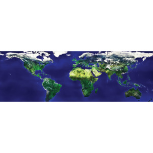 Vliesová fototapeta Dimex Mapa světa M-133 | 330x110 cm