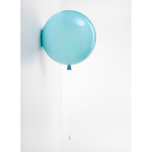Brokis Memory, nástěnný svítící balonek ze tyrkysového skla, 1x15W, prům. 40cm