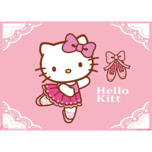 Papírová fototapeta Hello Kitty růžová FTM-0855, rozměry 160 x 115 cm